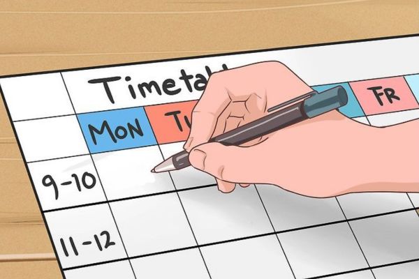 Lập thời gian biểu hàng tuần