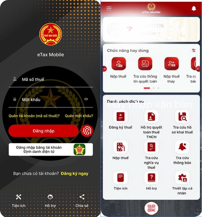 Giao diện eTax hiện đại, nộp báo cáo thuế điện tử tiện lợi