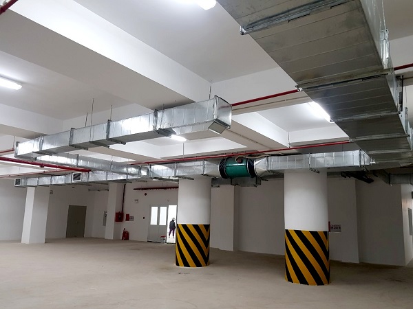 Quạt Composite cho hệ thống thông gió tầng hầm, kho chứa